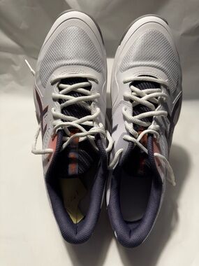 Asics White FF  court shoes with Orange Accents new / returns s10